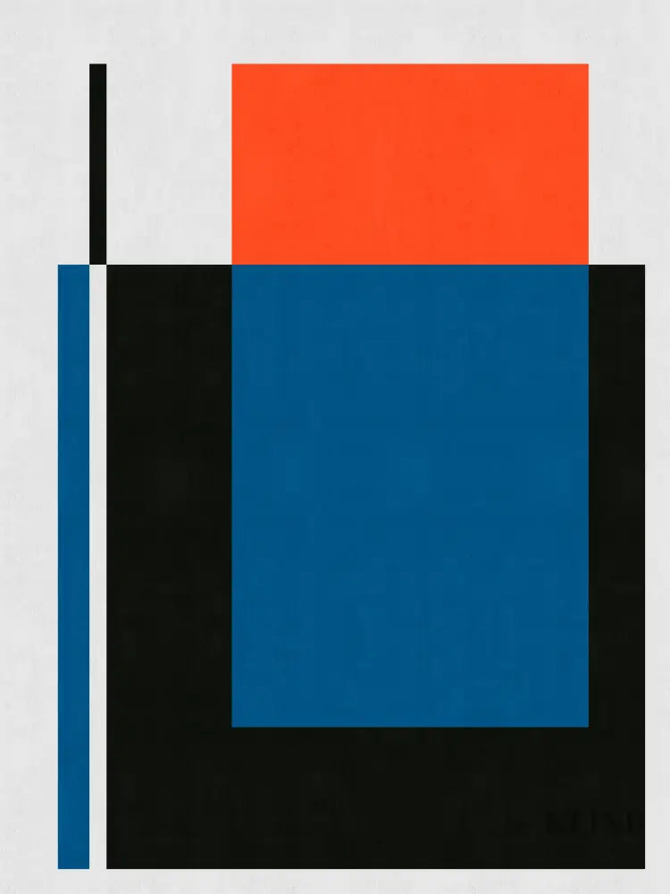 Blue and Red 4 - Hand Painting