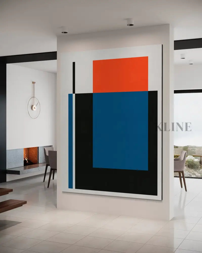 Blue and Red 4 - Hand Painting