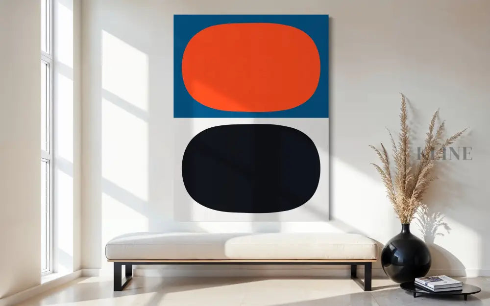Blue and Red 5 - Hand Painting 
