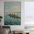 Blue Beyond the Boat - Hand Painting