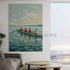 Blue Beyond the Boat - Hand Painting