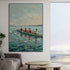 Blue Beyond the Boat - Hand Painting