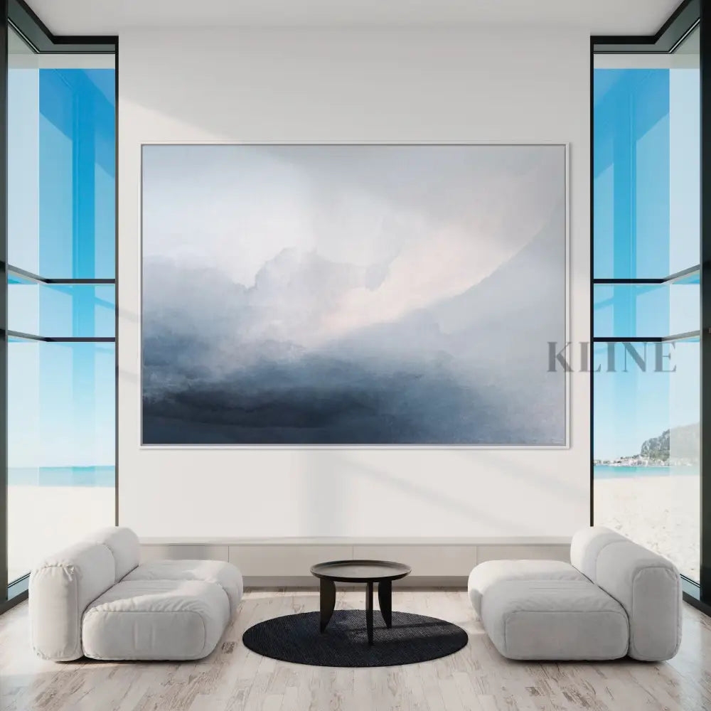 Blue Clouds - Hand Painting 