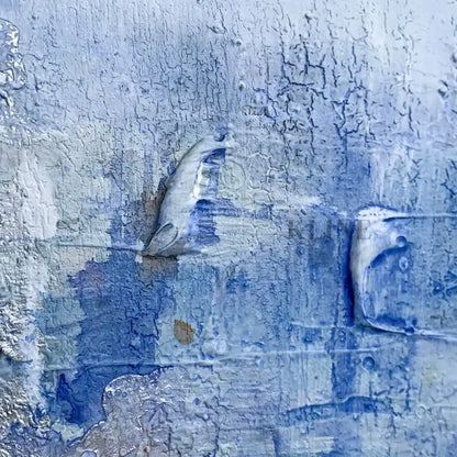 Blue Drips - Hand Painting