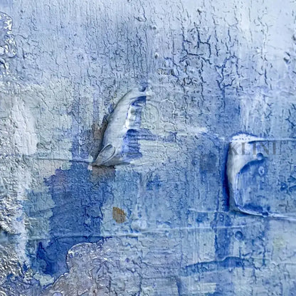 Blue Drips - Hand Painting