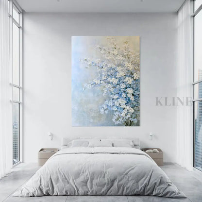 Blue Garden Mist - Hand Painting