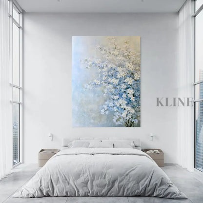 Blue Garden Mist - Hand Painting