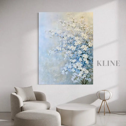 Blue Garden Mist - Hand Painting