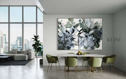 Blue Heaven Hydrangea - Hand Painting