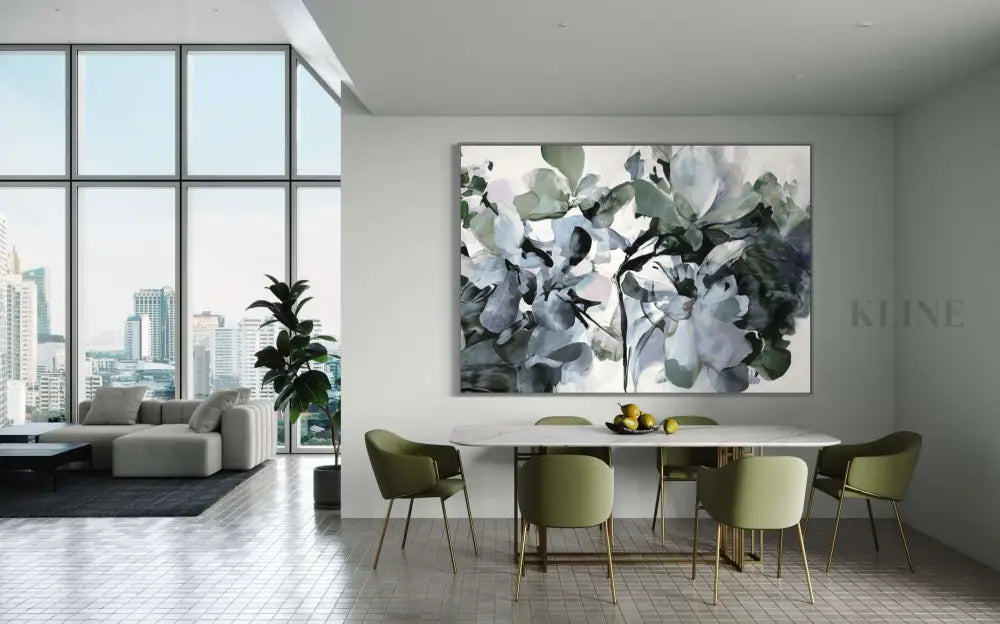 Blue Heaven Hydrangea - Hand Painting Peintures naturelles