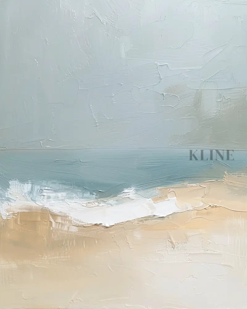 Blue Ocean Abstract Triptych - Hand Painting