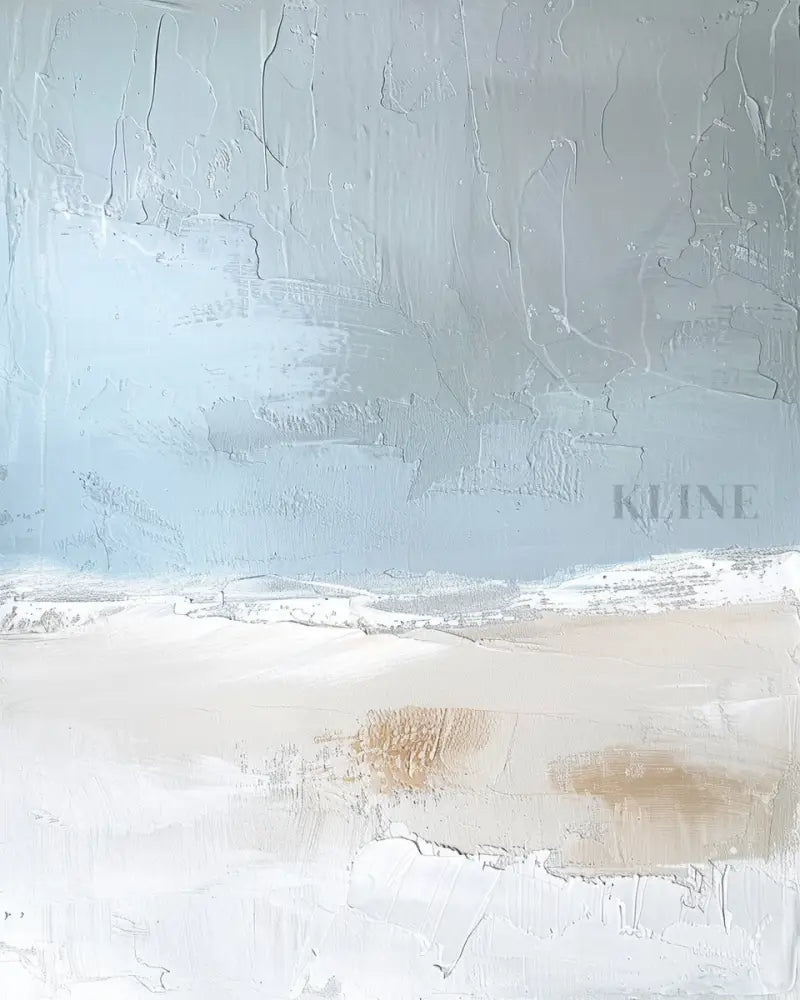 Blue Ocean Abstract Triptych - Hand Painting Canvas Set (3PCS)