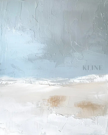 Blue Ocean Abstract Triptych - Hand Painting