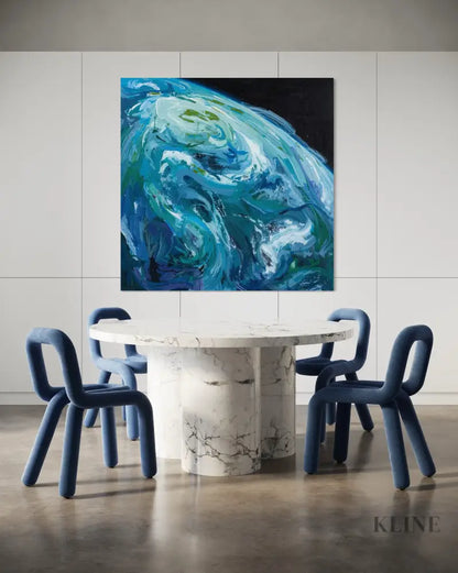 Blue Planet - Hand Painting