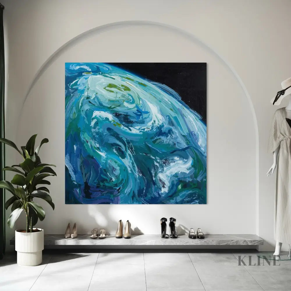 Blue Planet - Hand Painting