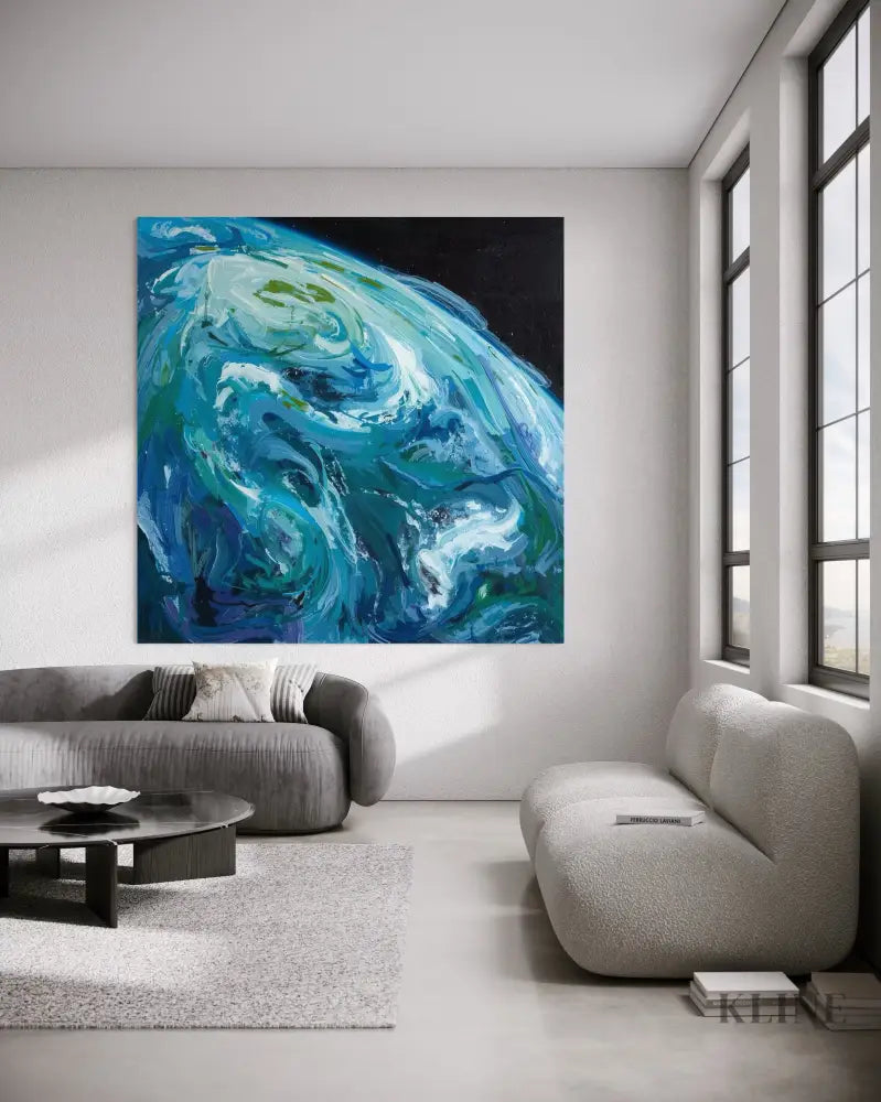 Blue Planet - Hand Painting 