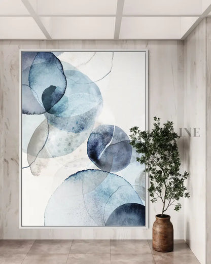 Blue Stone - Hand Painting