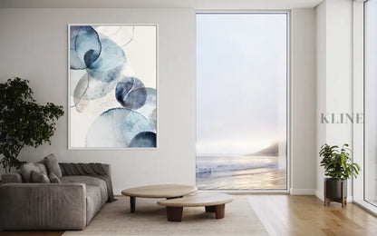 Blue Stone - Hand Painting