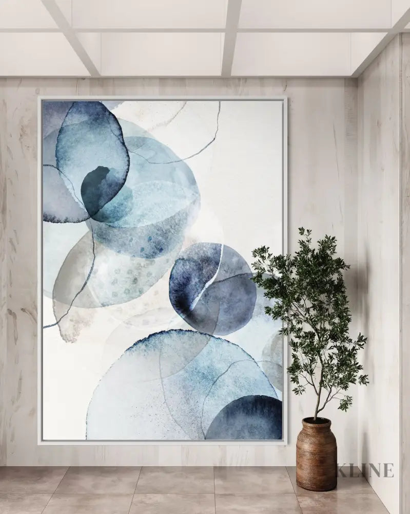 Blue Stone - Hand Painting