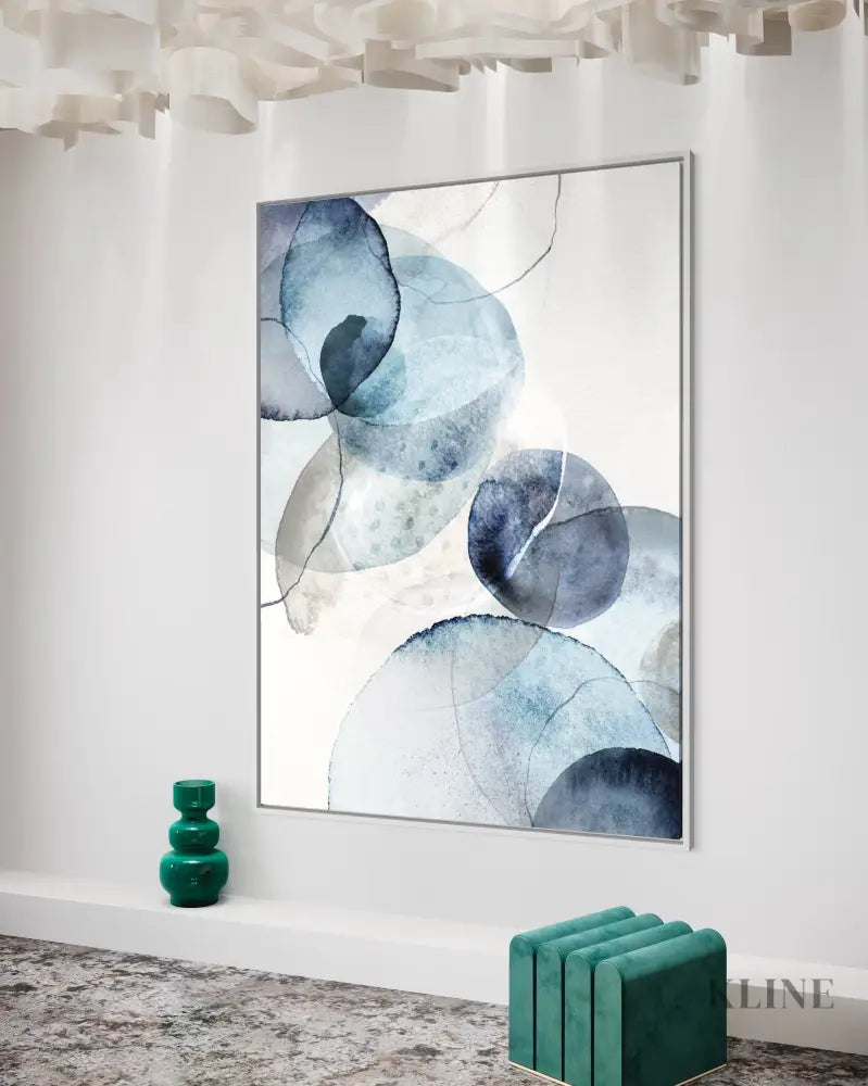 Blue Stone - Hand Painting 