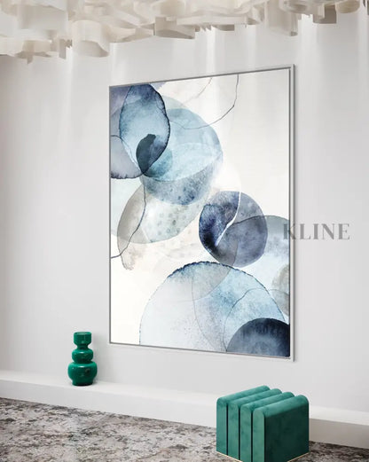 Blue Stone - Hand Painting