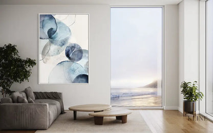 Blue Stone - Hand Painting