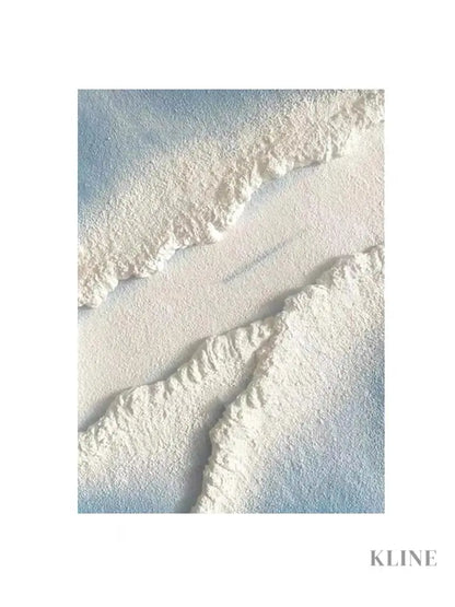 Blue Water White Sand Type of Beach Textured Painting - Hand Painting