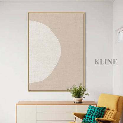 Blush &amp; Beige Line Circles 2 - Hand Painting