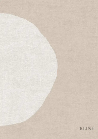 Blush &amp; Beige Line Circles 2 - Hand Painting