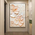Blush Bloom Textured Floral Painting - Hand Painting