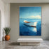 Boat on a Turquoise Morning - Hand Painting