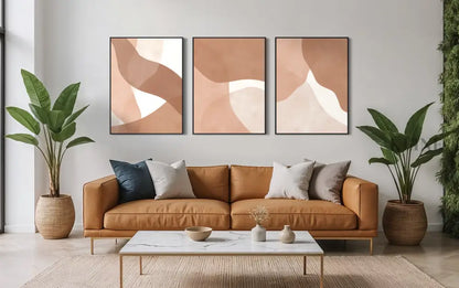 Boho Strokes Triptych - Hand Painting
