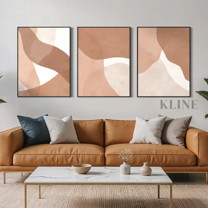 Boho Strokes Triptych - Hand Painting