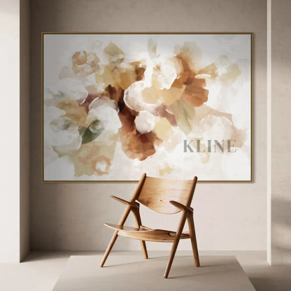 Bouquet Abstract Beige - Hand Painting