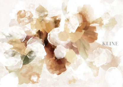 Bouquet Abstract Beige - Hand Painting
