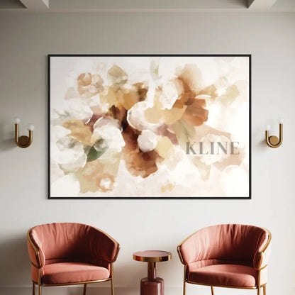 Bouquet Abstract Beige - Hand Painting