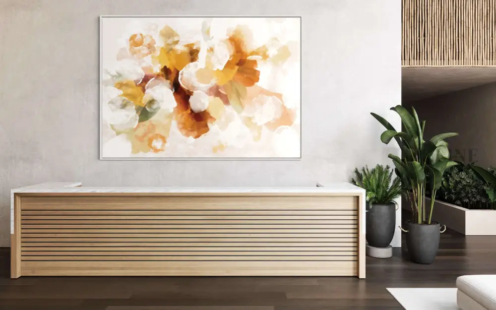Bouquet Abstract Mustard - Hand Painting