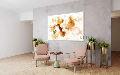 Bouquet Abstract Mustard - Hand Painting