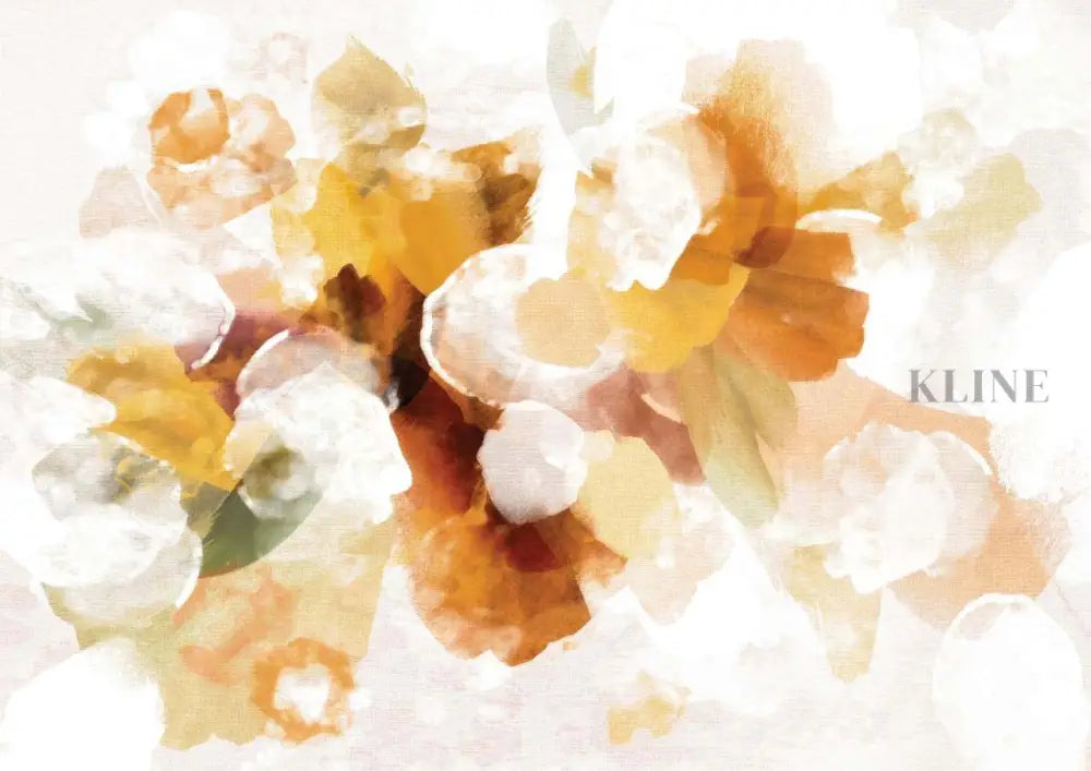 Bouquet Abstract Mustard - Hand Painting Paesaggio