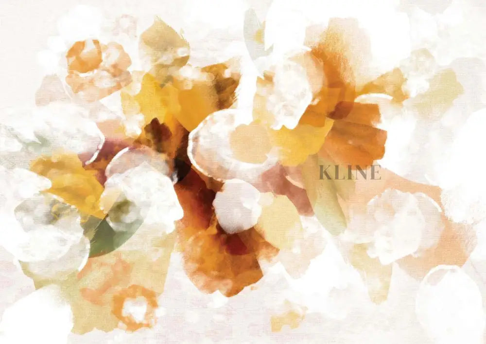 Bouquet Abstract Mustard - Hand Painting