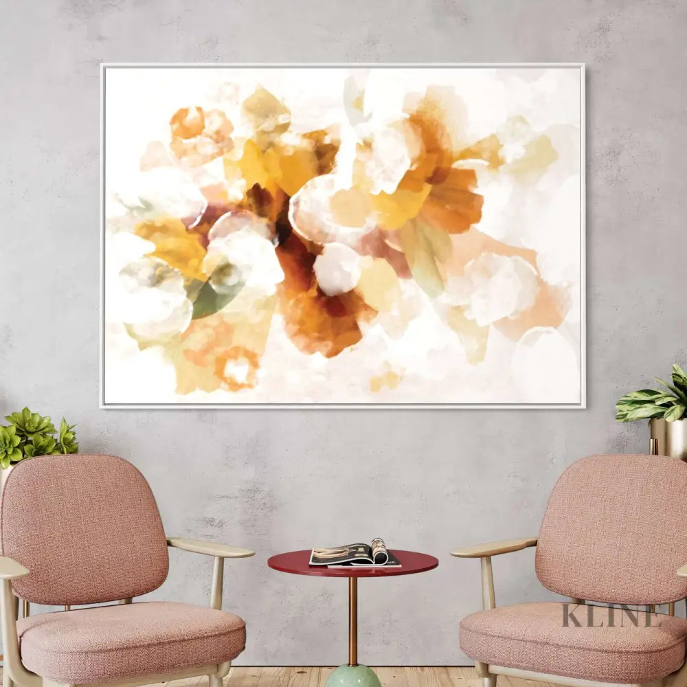 Bouquet Abstract Mustard - Hand Painting