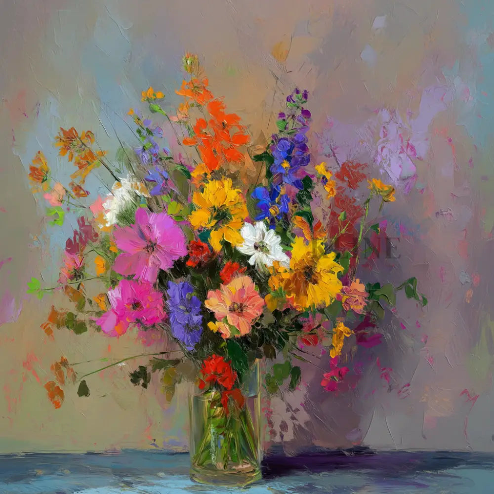 Bouquet Flower Painting - Hand Painting