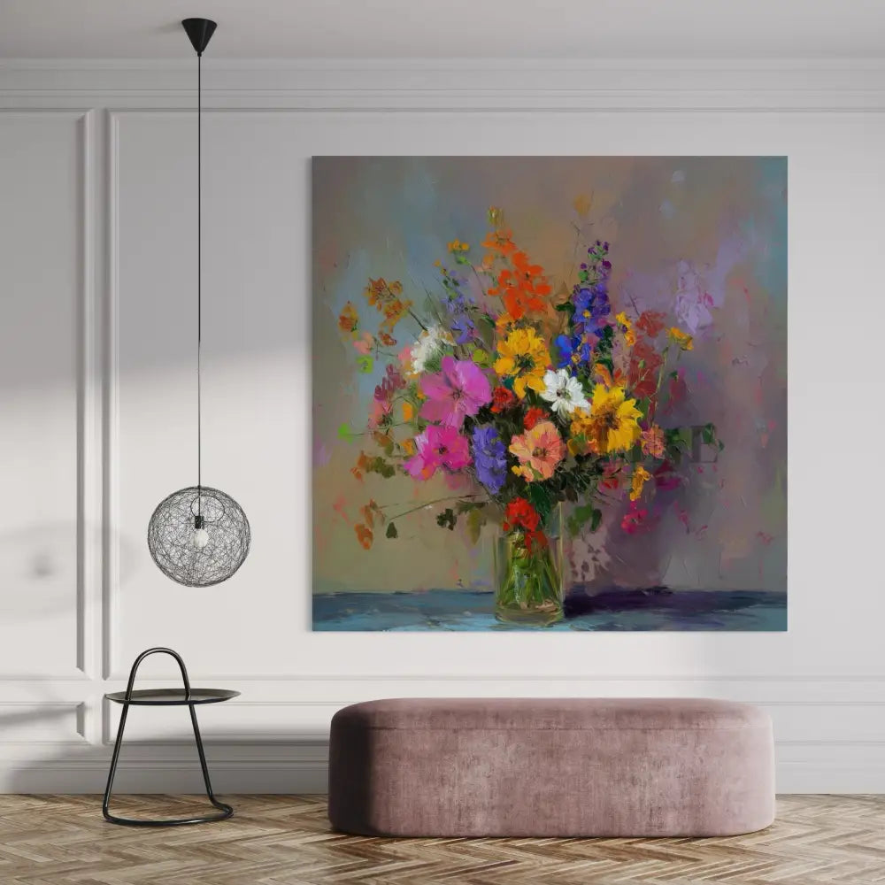 Bouquet Flower Painting - Hand Painting Black Friday Sale