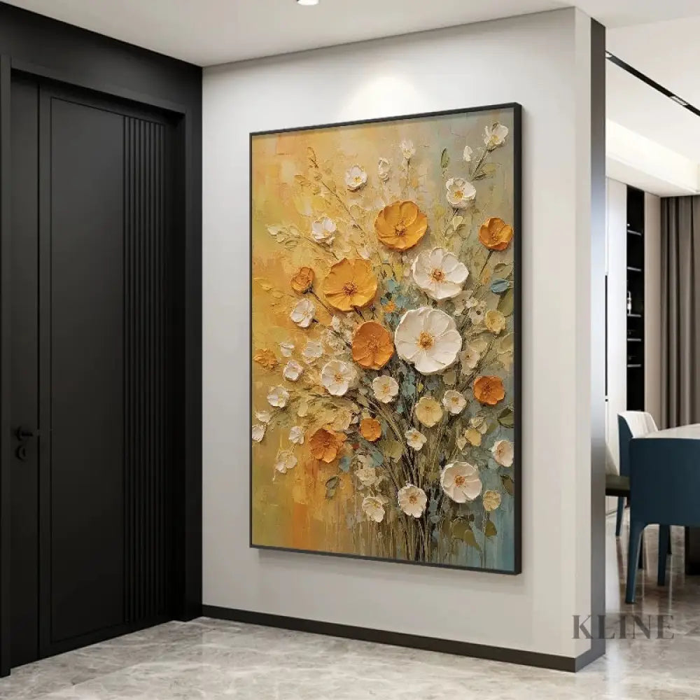 Bouquet of Warm Light - Hand Painting Original Paintings for Sale