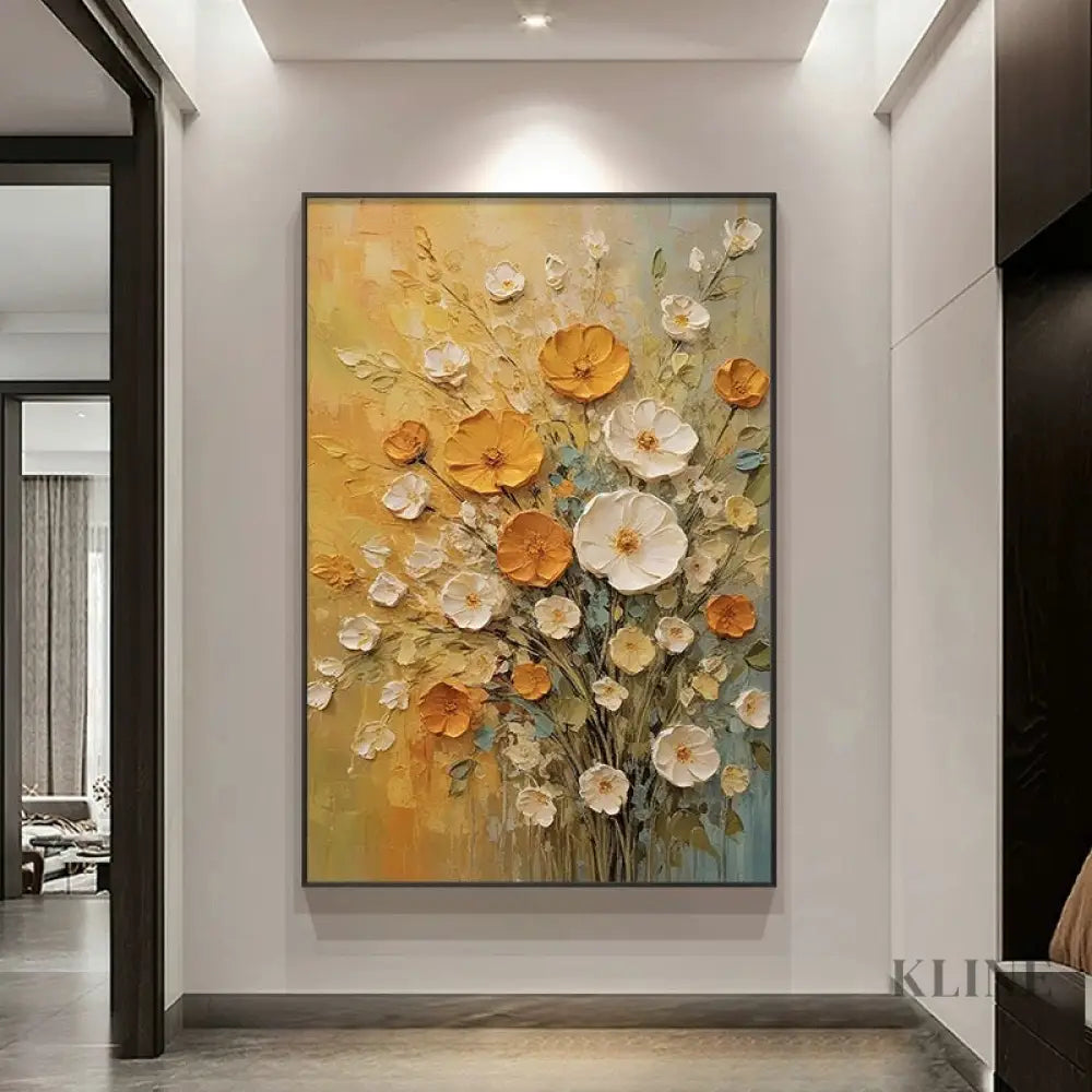 Bouquet of Warm Light - Hand Painting Original Paintings for Sale