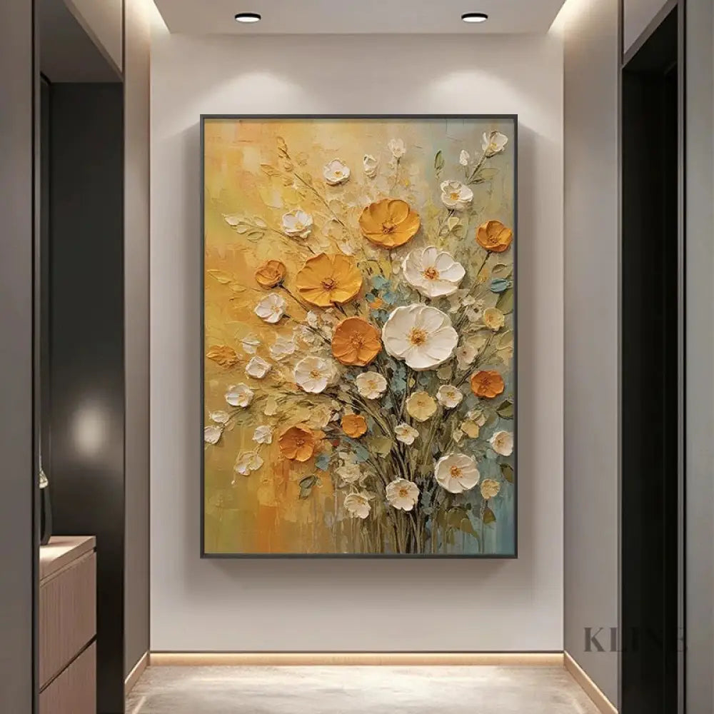 Bouquet of Warm Light - Hand Painting Original Paintings for Sale