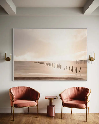Bridport Sunset - Hand Painting