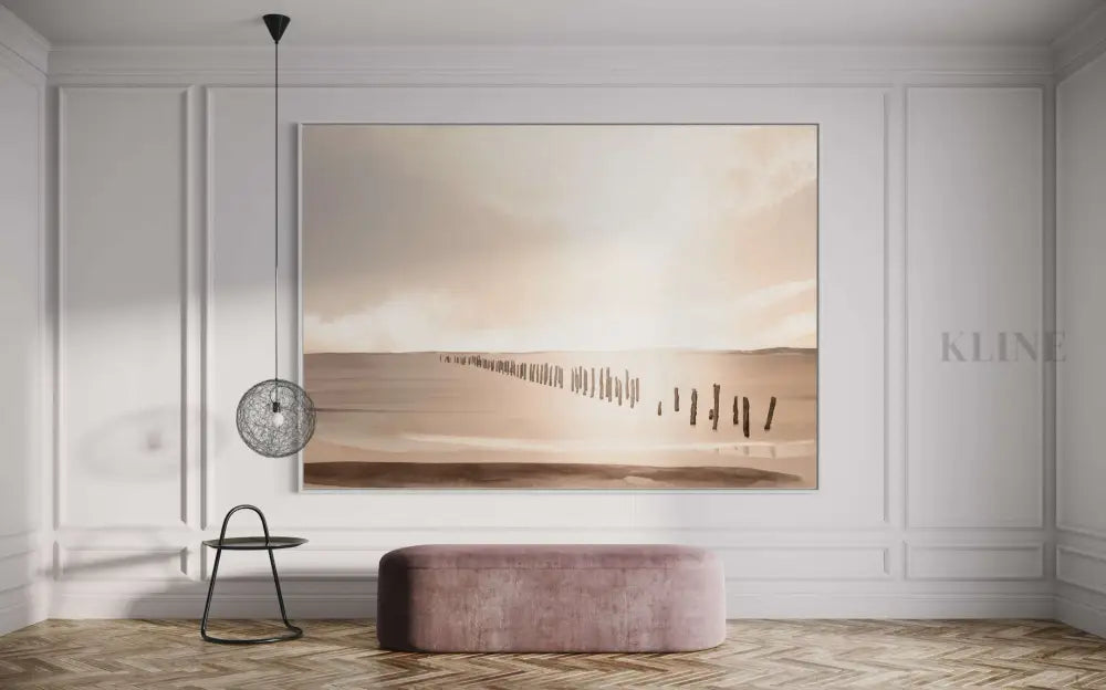 Bridport Sunset - Hand Painting Ocean Coastal Wall Art