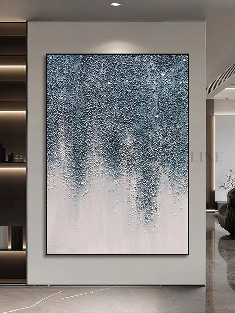 Bright Stars Textured Painting - Hand Painting
