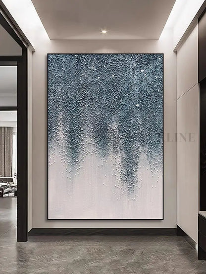 Bright Stars Textured Painting - Hand Painting